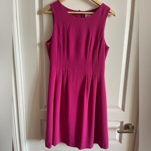H&M Vibrant Pink Midi Dress size 10
